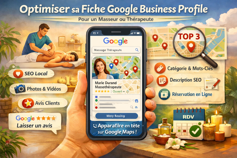 Comment optimiser une fiche Google Business Profile pour un masseur ou thérapeute ?